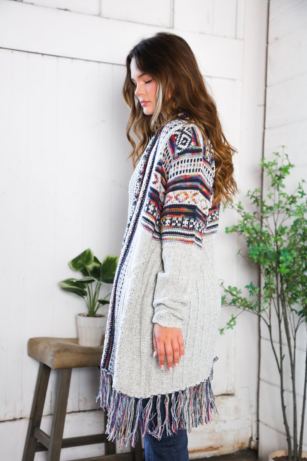 Fireside Fringe Multi Color Cardigan